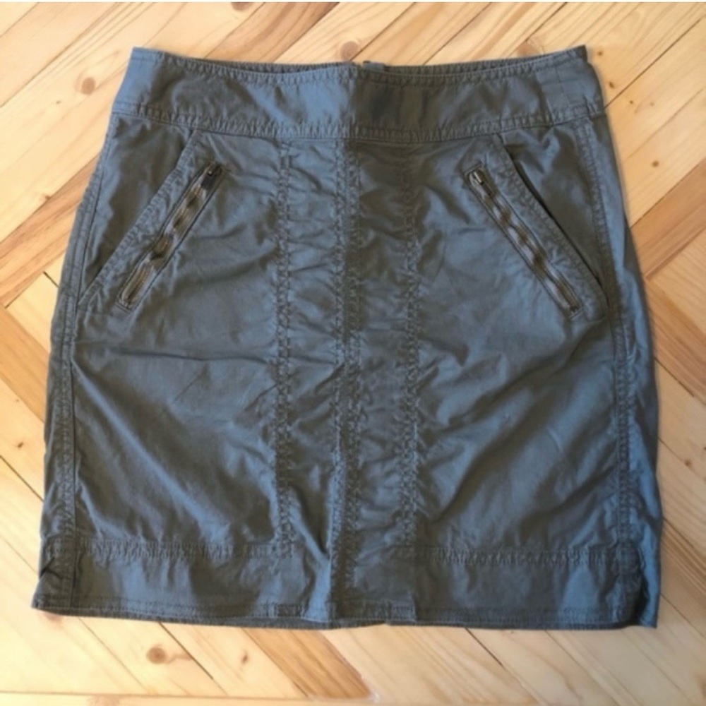 LOFT Utility Green Mini Skirt